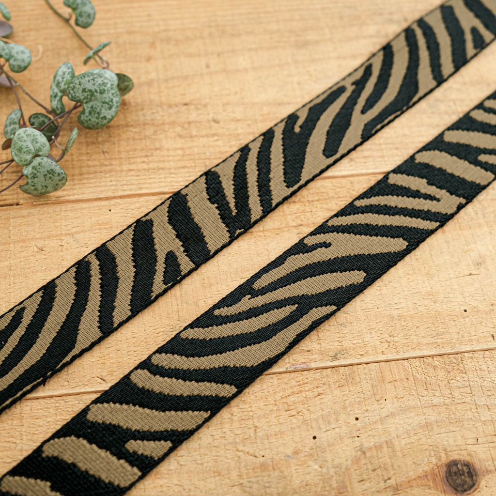 Brown Zebra-Print Strap - Maison Klem